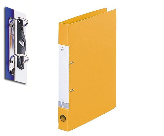 D型リングファイル 306×265×56mm 黄 G2240-5