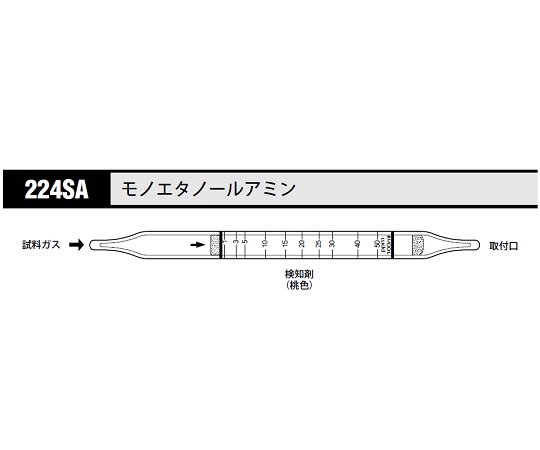 検知管 モノエタノールアミン 224SA(10本)