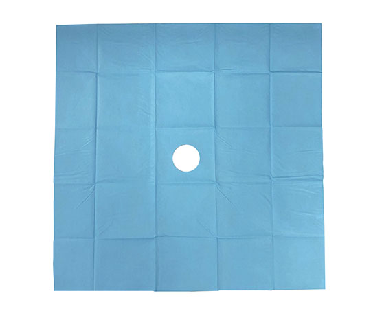 プロシェア滅菌ドレープ 600×600mm 6060(穴有り)Q/B 6060(穴有り)Q/B(10包)