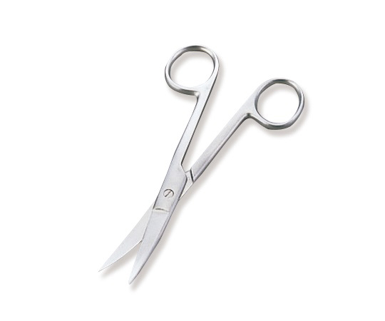 D220-307 外科剪刀(ディスポタイプ6本入) 両尖 曲 DIS-307(6本入り)