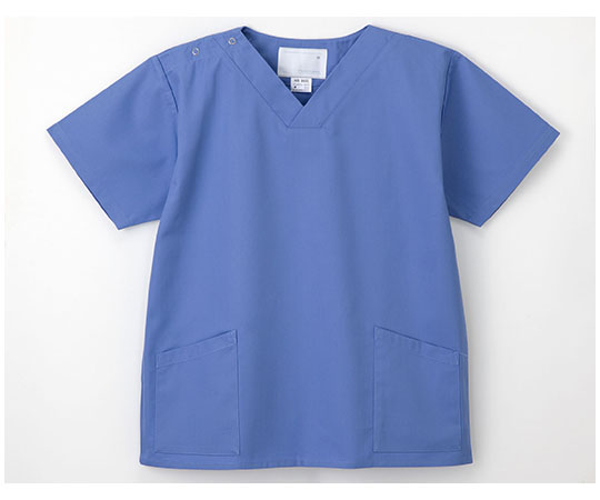 手術衣 (男女兼用上衣) ブルー M NR8602