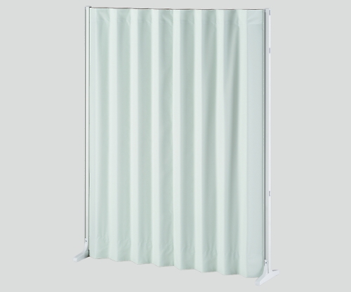 8-9922-04 抗菌アコーディオンスクリーン 直線 パステルグリーン 1800×1800 MAS18×180G アズワン(AS ONE)
