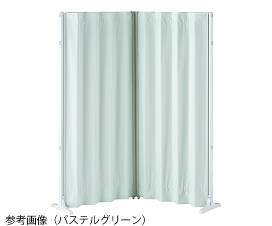 9-1071-05 抗菌アコーディオンスクリーン コーナー アイボリー 1500(750×2)×1650 MASL15x165IV アズワン(AS ONE)