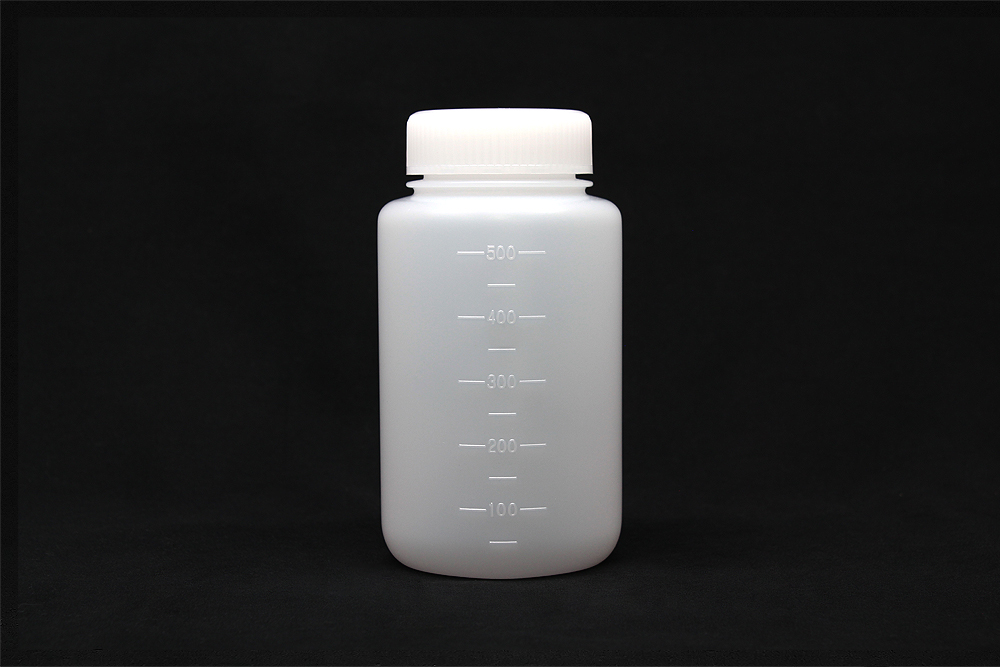 JKボトル 広口 白 500mL滅菌済(100本)