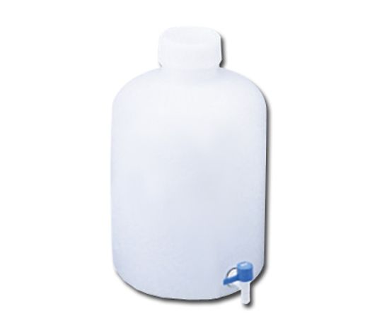 レバーコック付瓶 広口丸型 20L 1036-06