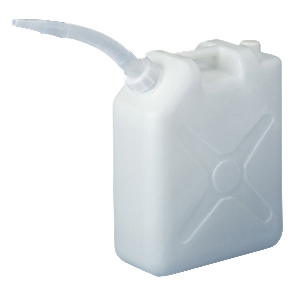 10-4803-55 平角缶(2ヶロ) 20L ノズル付 1048-03 ニッコー・ハンセン