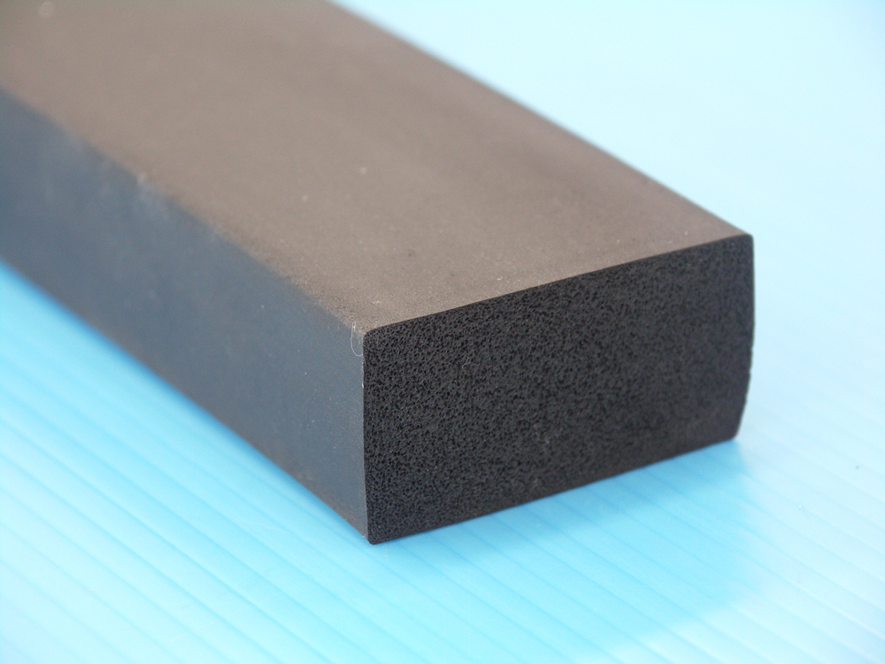 EPDM ゴムスポンジ角材 50mm x 10mm x 12M(2本)