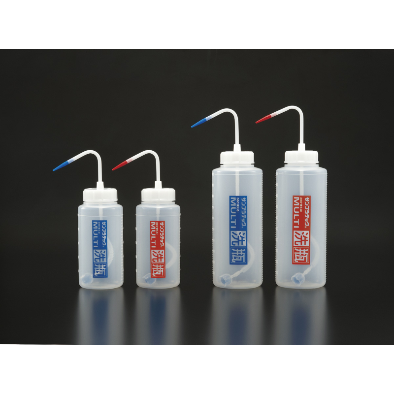 マルチ洗浄瓶 サービスパック 500ml 青 17004(5本)