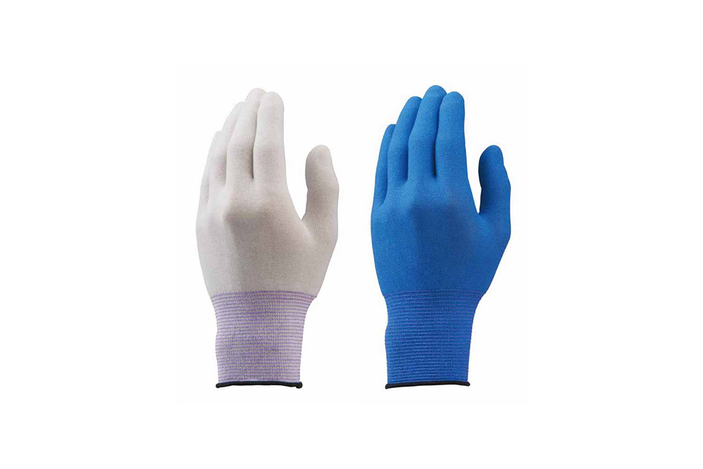 304-0013011 EXフィット手袋 B0620 L ブルー(20枚) ショーワグローブ 印刷
