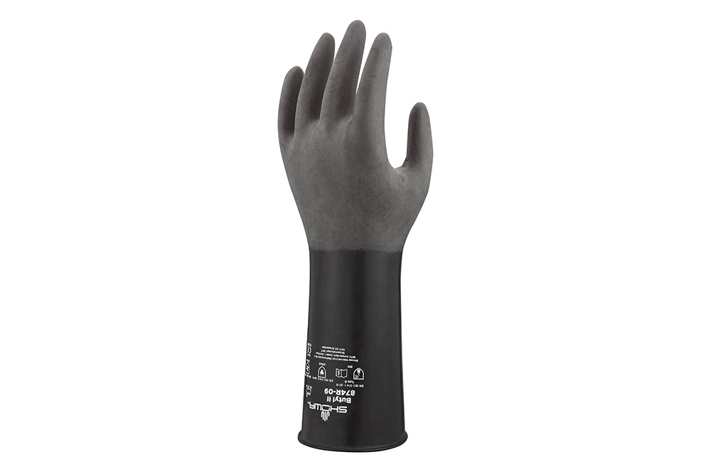 304-0013318 No.874R ブチルゴム製 化学防護手袋 ショーワグローブ 印刷