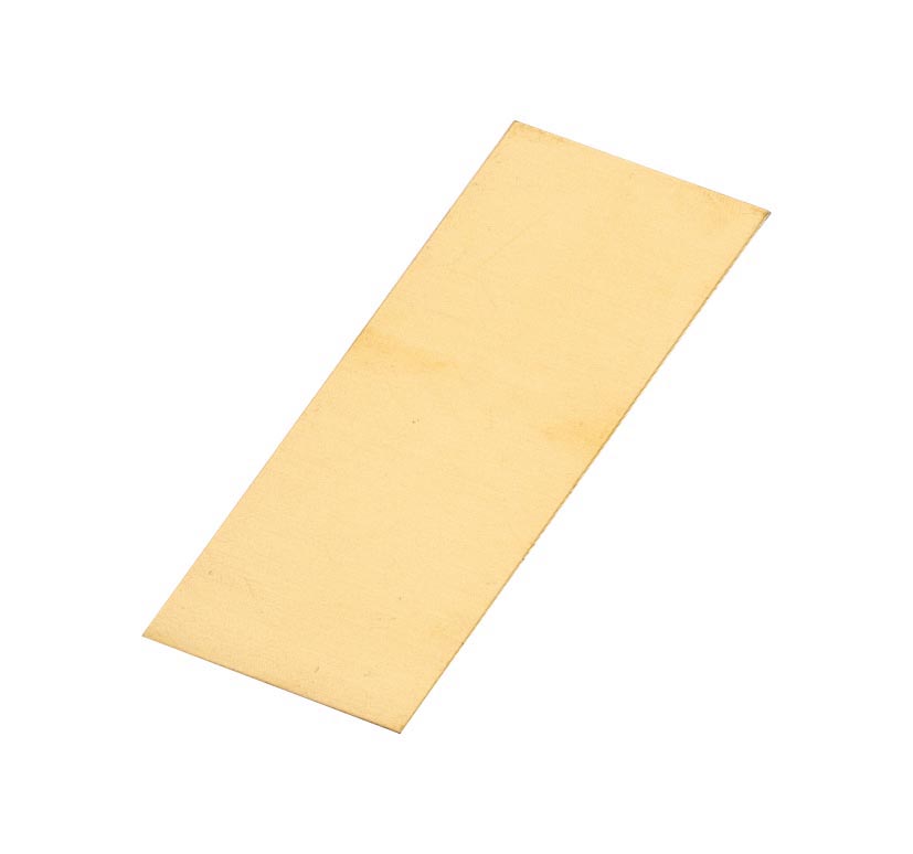 実験用金属板 真鍮板 120mm タ無 B-14