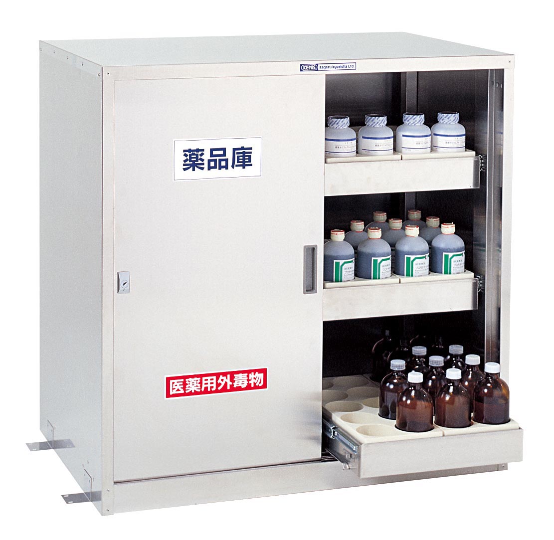 耐震スライド式薬品庫(耐震薬品庫) SRY