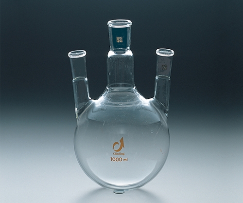 TS三ツ口フラスコ 3000mL 中管TS29/42 側管TS29/42 CL0080-17-50 CL0080-17-50(1個)