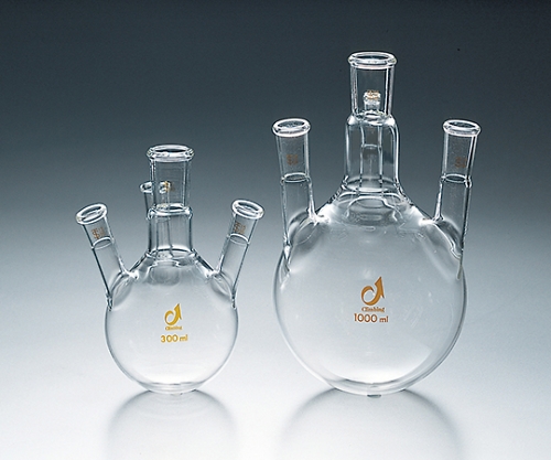 TS四ツ口フラスコ 200mL 中管TS24/40 側管TS15/25 CL0082-03-10 CL0082-03-10(1個)