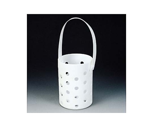 PTFE 丸型洗浄カゴ 70φ×98H NR1039-001 NR1039-001(1個)