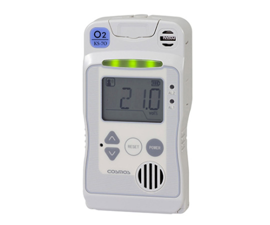 4-3482-01 一体型酸素検知警報器 新コスモス電機 印刷
