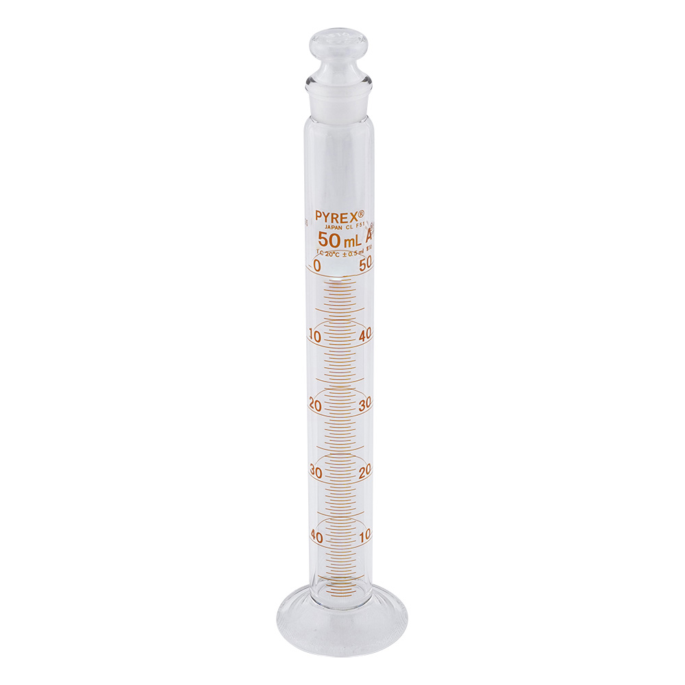 PYREX(R) JIS 有栓メスシリンダー 50mL 3002JIS-50