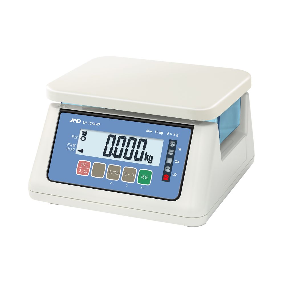 3-4798-13 デジタル防水はかり 15kg SH-15KAWP SH-15KAWP(1台)