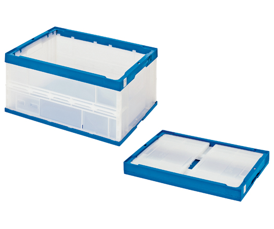 66-0033-59 エコタイプオリタタミコンテナ 50L透明タイプ STS5DB 1個 STS5DB(1個)