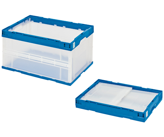 エコタイプオリタタミコンテナ 75L透明タイプ STS7DB 1個 STS7DB(1個)