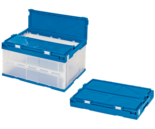 エコタイプオリタタミコンテナ 40L フタ一体型 透明タイプ STSF4DB 1個 STSF4DB(1個)