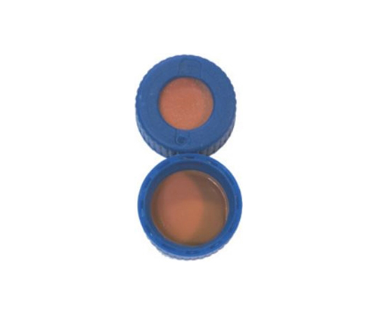 67-2987-01 セプタム付 AVCS スクリューキャップ(9-425)1mm 透明/赤/青 100個入 CHSC9-10 CHSC9-10(1箱(100個入り))