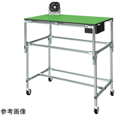 ESDパイプシステム(導電性パイプ)作業机(ベーシック)750×600×700~950mm PSA-750SG PSA-750SG(1式)