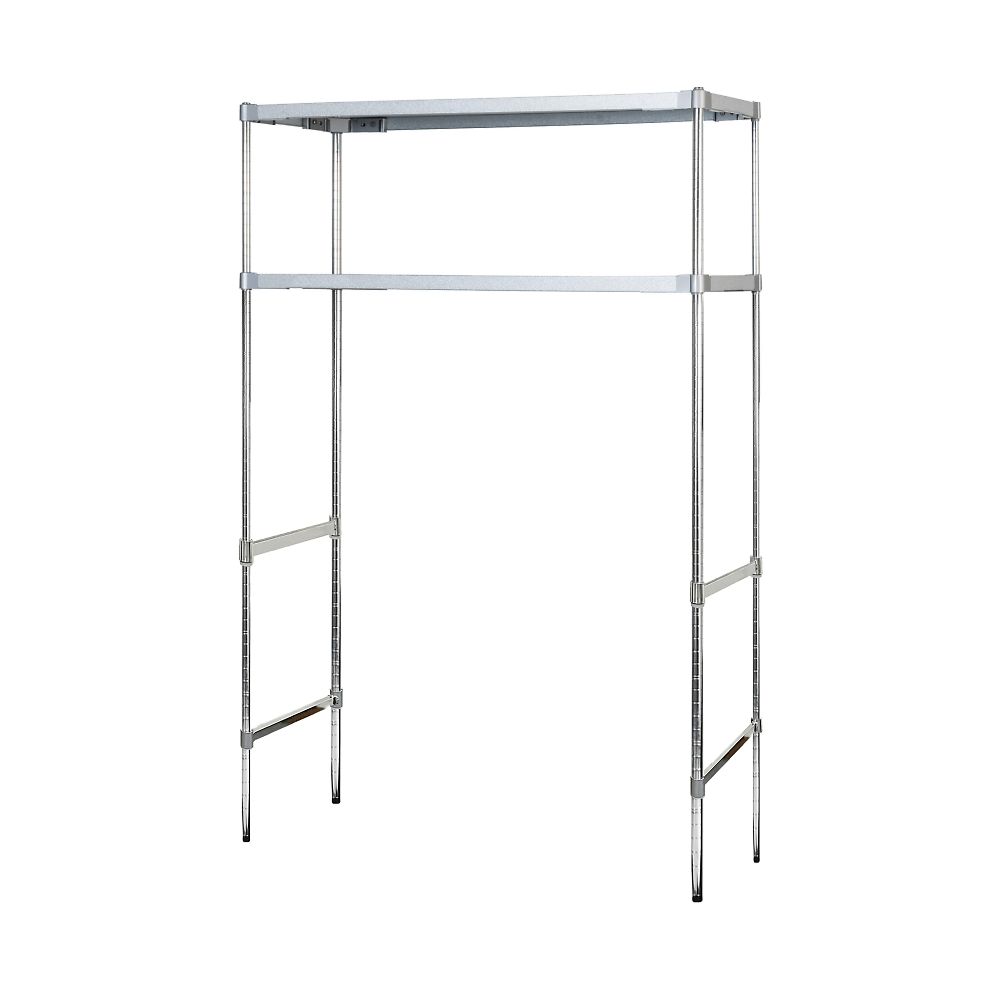 ガルバリウム製ラボシェルフ 1280×460×1800mm GLS-12846 GLS-12846(1式)