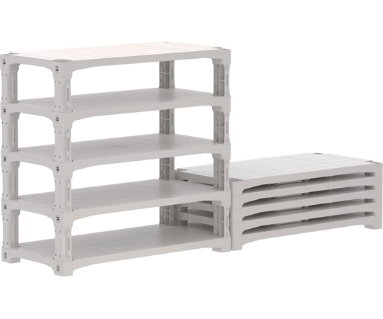 TLプラスチック棚9045 脚 S型 Aグレー 80693104GL804 80693104GL804(1セット)