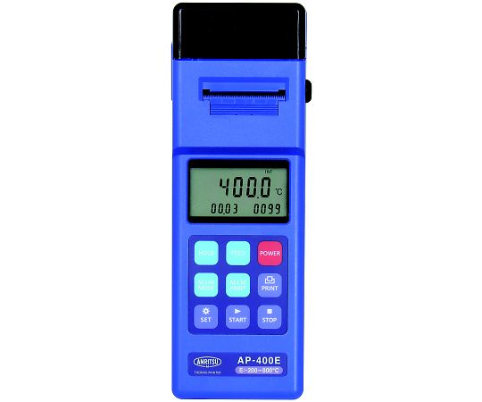 68-1074-62 ハンディタイププリンタ付温度計測器 AP-400 測定範囲:1°C分解/-200~800°C Eタイプ AP-400E AP-400E(1個)