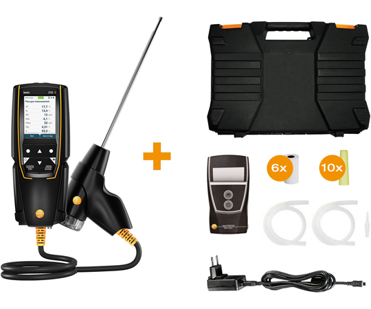 燃焼排ガス分析計 testo 310 II プリンタセット 0563 3105 0563 3105(1セット)