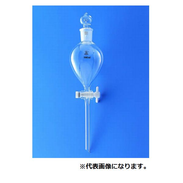 分液ロート球形(PTFEコック付/5000ml) 82-1299 三商(SANSYO)