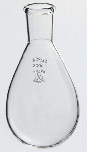 透明摺合せナス型フラスコ 82-3925