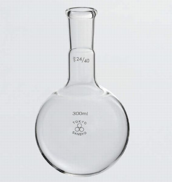 透明摺合せ丸底フラスコ 82-3966