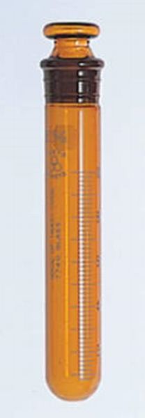 共通摺合せ遠沈管(丸底/目盛付/茶) 84-1283