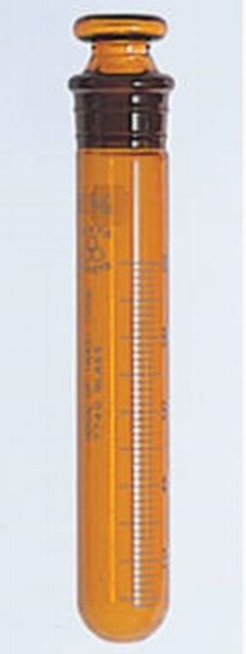 共通摺合せ遠沈管(丸底/目盛付/茶) 84-1292