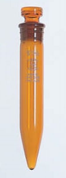 共通摺合せ遠沈管(円推/茶) 84-1298