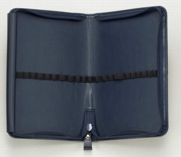 実験器具収納用レザーケース(紺) 91-0966