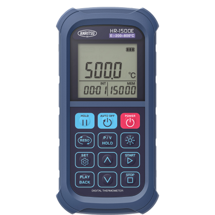 HR-1500K メモリ付ハンディタイプ温度計 安立計器 印刷