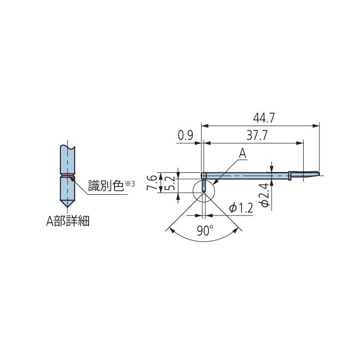 標準スタイラス 12AAB403 ミツトヨ(MITUTOYO) 印刷