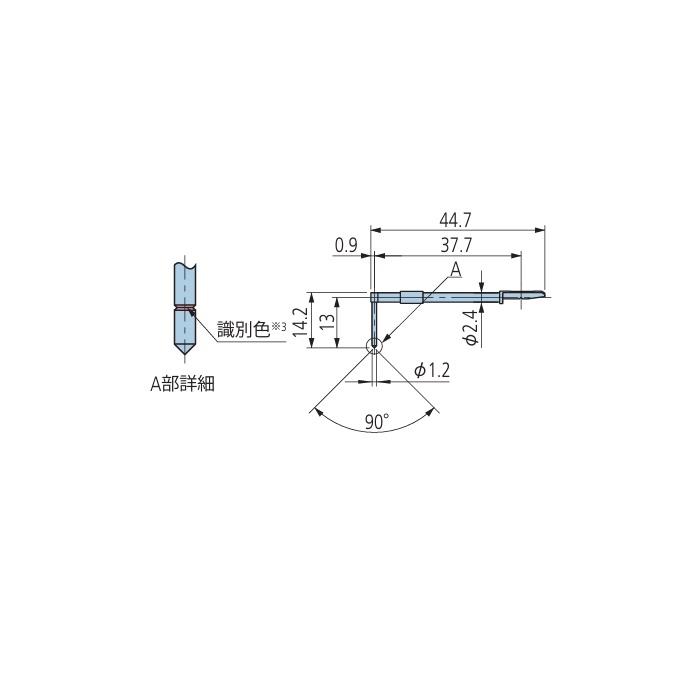 深溝用スタイラス 12AAC735 ミツトヨ(MITUTOYO)