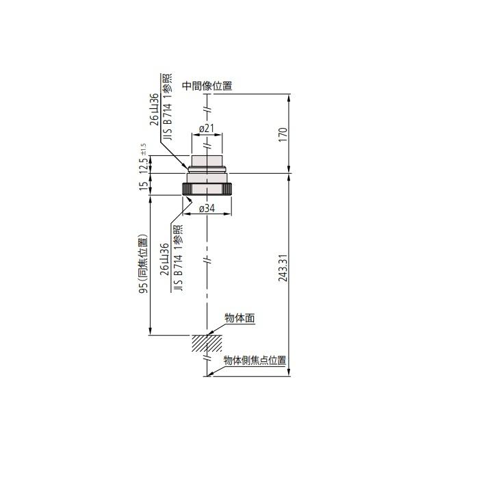 結像(チューブ)レンズ MT-40 378-010 ミツトヨ(MITUTOYO)