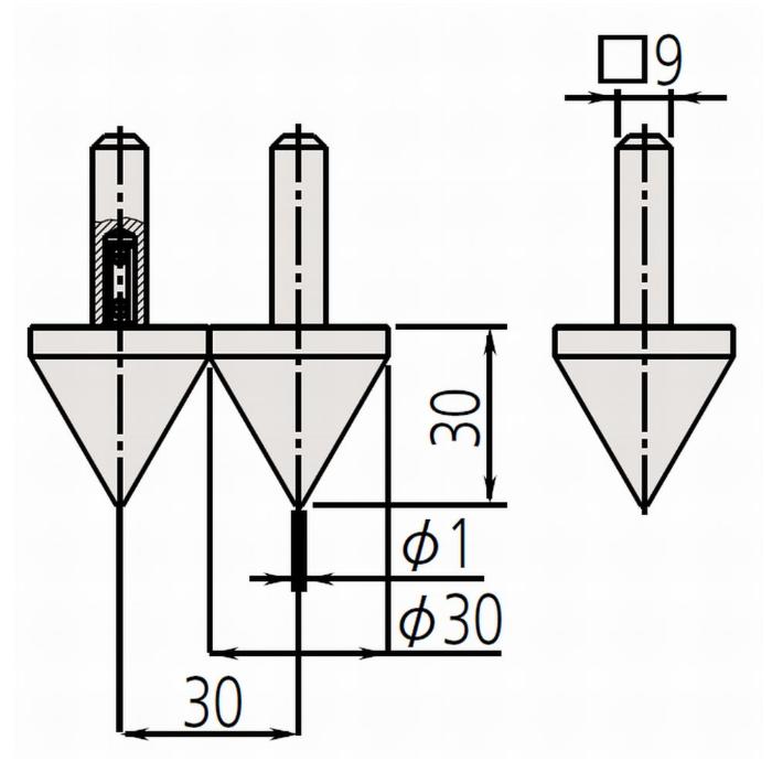 穴ピッチ測定子、MM/1対 07CZA057