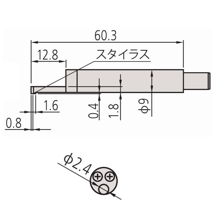 極小穴用検出器/4mN/φ2.8/SJ-210用、SJ-313用 178-393 ミツトヨ(MITUTOYO)