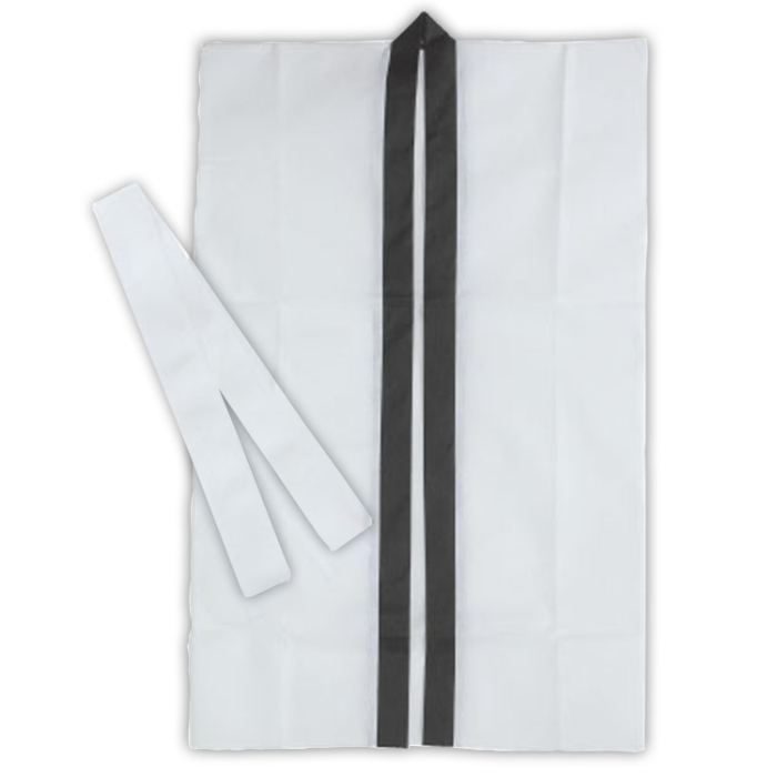 ロングハッピ不織布 白 S(ハチマキ付) 1172