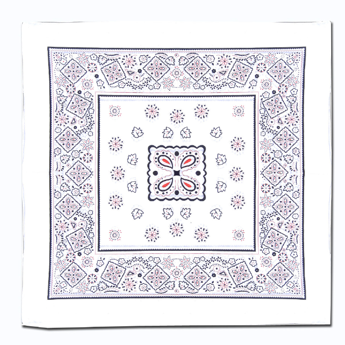 バンダナ 白 1242