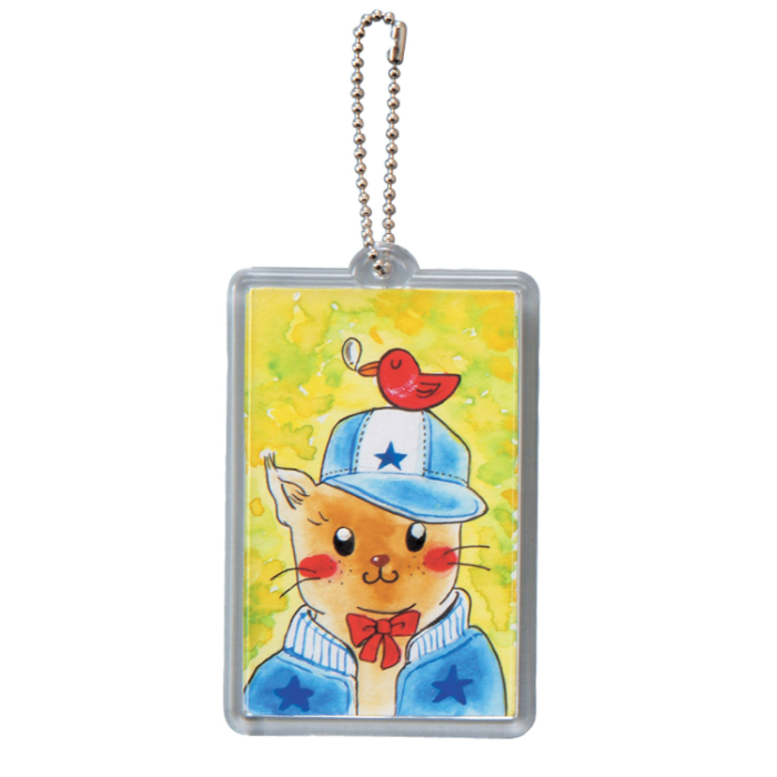 ハメパチくん キーホルダー 角型 1317