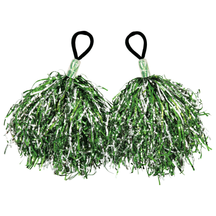 ハンドフリーポンポン グリーンシルバー 1591