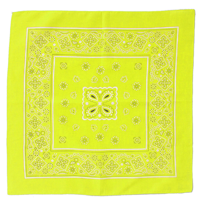 バンダナ 蛍光イエロー 1758