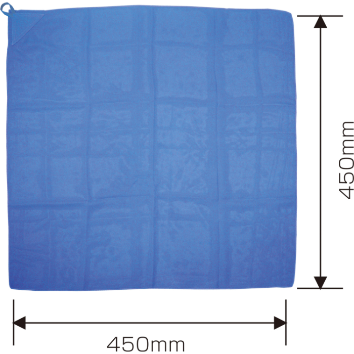 ループ付カラースカーフ ミニ青 2104